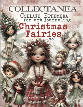Maremi's Small Art Collage Pages Chr. Fairies VOL1
