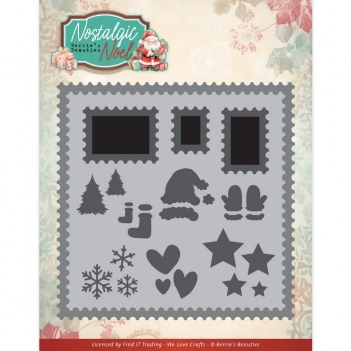Berrie's Beauties Snijmal Nostalgic Postage Stamps BBD10021
