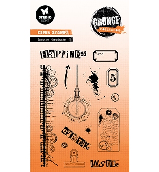 Studio Light Clear Stamp Grunge Inspire Happi SL-GR-STAMP737