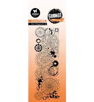 Studio Light Clear Stamp Grunge Gear Backgrou SL-GR-STAMP734