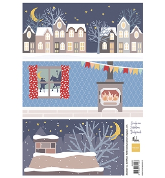 Marianne Design Knipvel Avond Backgrounds AK0097
