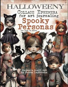 Maremi's Small Art Collage Pages Spooky Personas
