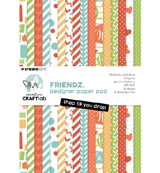 Craftlab Designpapier Shop Till You Drop CCL-FR-DPP257