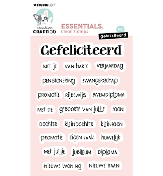 Creative Craftlab Clear Stamp Gefeliciteerd CCL-ES-STAMP756