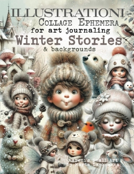 Maremi's Small Art Collage Pages Winter Stories