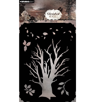 Studio Light Mask Stencil Cherished Memor. TreeSL-CM-MASK312