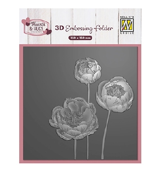 Nellie Snellen 3D Embossing Folder Flowers EF3D108
