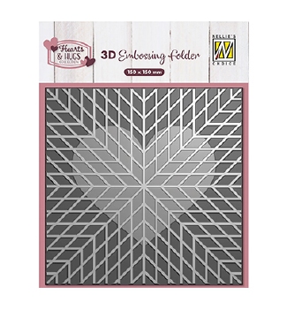 Nellie Snellen 3D Embossing Folder Geo Heart EF3D102