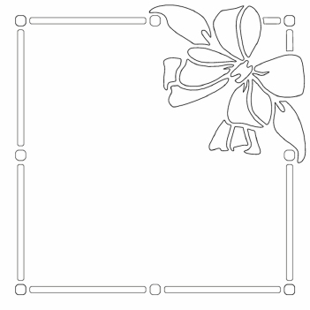 Card-Io Mask Stencil Bow Frame STBO-02