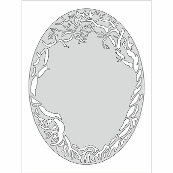 Card-Io Mask Stencil Twisted Trees CDSTTW-03