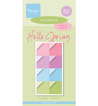 Marianne Design Cardstock Hello Spring PK9200