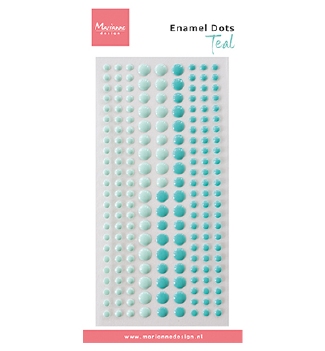 Marianne Design Enamel Dots - Teal PL4536