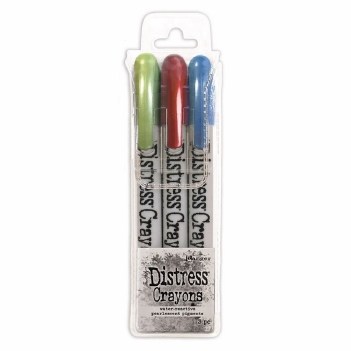Ranger Distress Crayons Pearlescent Holiday Set 3   TSCK81173