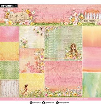 Studio Light Paper Pad Background Spring Meadow SL-SM-DPP270