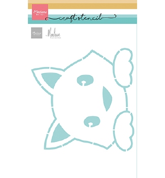 Marianne Design Stencil Cat by Marleen PS8180