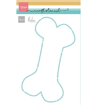 Marianne Design Stencil Dog Bone by Marleen PS8181