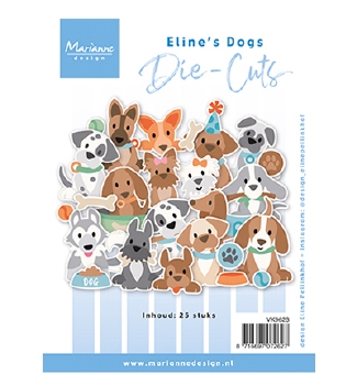 Marianne Design Die Cuts Eline's Dogs VK9623