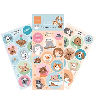 Marianne Design Stickervel Eline's Cats & Dogs CA3200