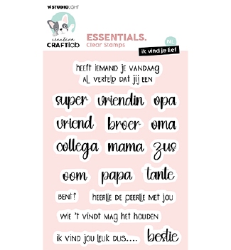 Creative Craftlab Clear Stamp Ik vind je Lief CCL-ES-STAMP801