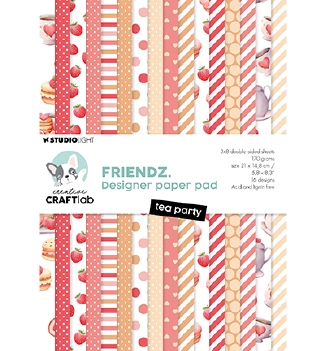 Craftlab Designpapier Tea Party CCL-FR-DPP293