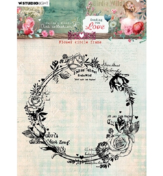 Studio Light Clear Stamp Jenine's Flower Circle Frame JMA-SYL-STAMP796