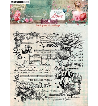 Studio Light Clear Stamp Jenine's Background Collage JMA-SYL-STAMP797