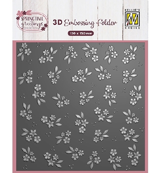 Nellie Snellen 3D Embossing Folder Spring Flower EF3D114
