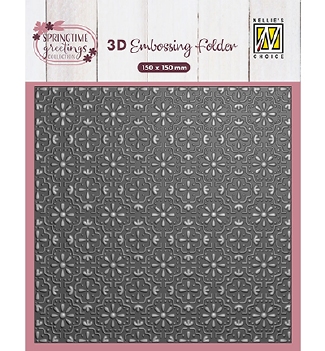 Nellie Snellen 3D Embossing Folder Tiles EF3D112