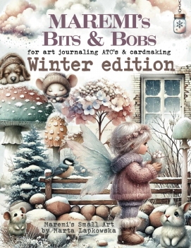 Maremi's Small Art Collage Pages Bits & Bobs Winter Edition