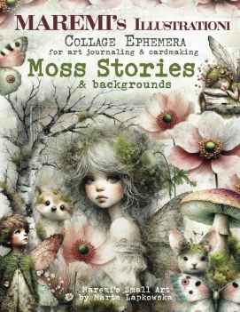 Maremi's Small Art Collage Pages Moss Stories