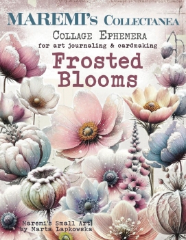 Maremi's Small Art Collage Pages Frosted Blooms