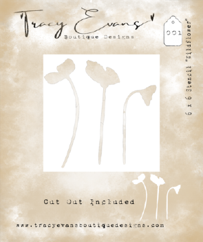 Tracy Evans Mask Stencil Wildflower ST001