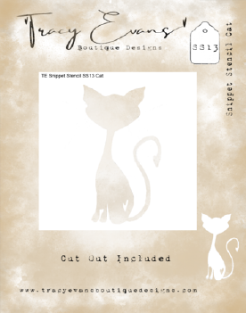 Tracy Evans Mask Stencil Cat SS013