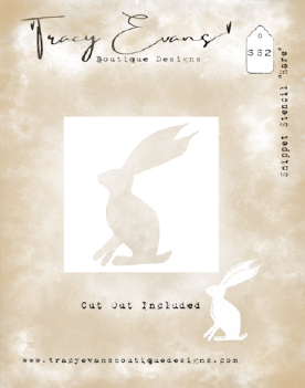 Tracy Evans Mask Stencil Hare SS002