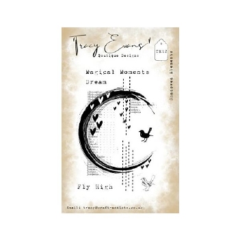 Tracy Evans Clear Stamp Shadowed Elements TE012