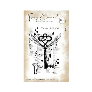 Tracy Evans Clear Stamp Take Flight TE009