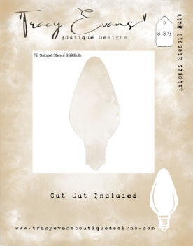 Tracy Evans Mask Stencil Bulb SS009