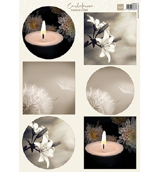 Marianne Design Knipvel Condoleance Candle Light VK9625