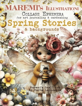 Maremi's Small Art Collage Pages Spring Stories