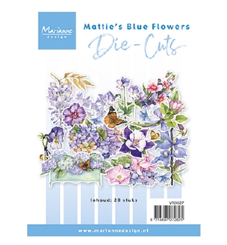 Marianne Design Die Cuts Mattie's Blue Flowers VK9627