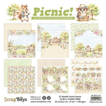 Scrapboys Papierblok Picnic SB-PICN-09