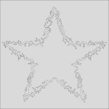 Card-Io Mask Stencil Twiggy Star STTW-01