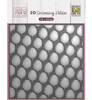 Nellie Snellen 3D Embossing Folder Balloons EF3D115