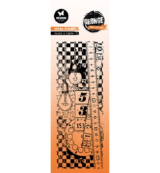 Studio Light Clear Stamp Grunge Rulers & Lights SL-GR-STAMP822