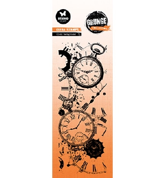 Studio Light Clear Stamp Grunge Clock Background SL-GR-STAMP823