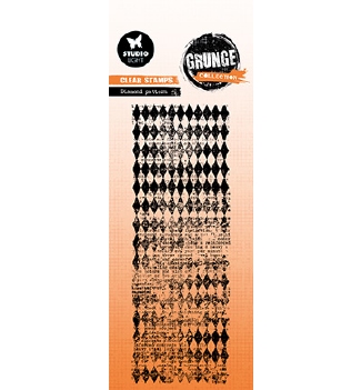 Studio Light Clear Stamp Grunge Diamond Pattern SL-GR-STAMP825