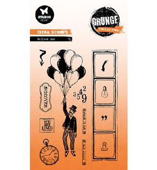 Studio Light Clear Stamp Grunge Balloon Man SL-GR-STAMP827