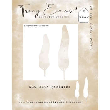 Tracy Evans Mask Stencil Tree Duo SS020
