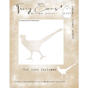 Tracy Evans Mask Stencil Pheasant SS018