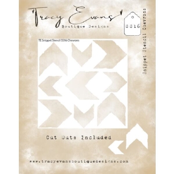 Tracy Evans Mask Stencil Chevrons SS016